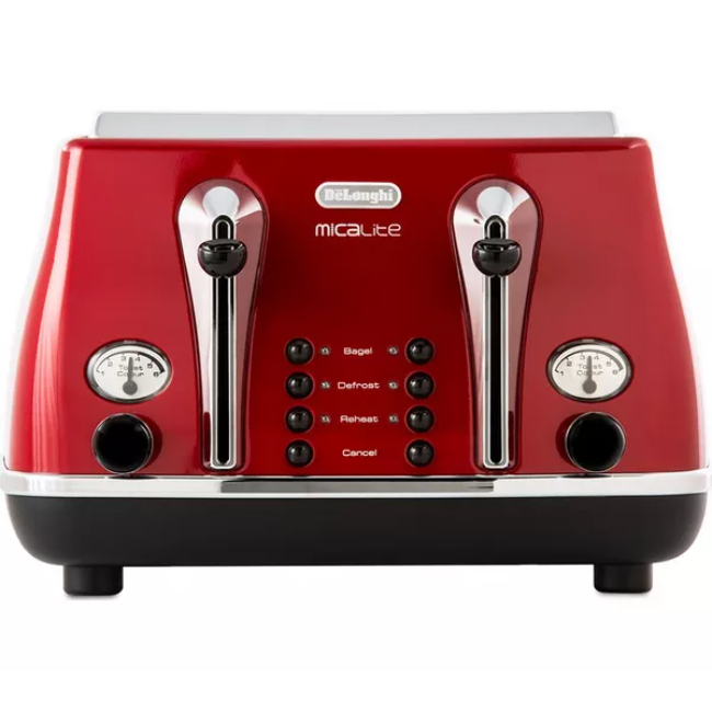 Delonghi Toaster 4 Slice - Red | CT0M4003R - Image 2