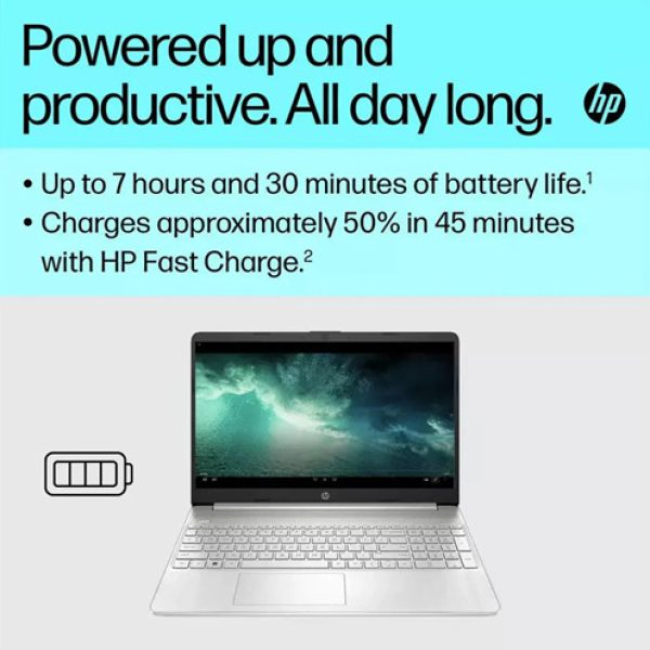 HP 15 Laptop 15.6" I7 8gb/256gb - Silver | 8R527EA-ABU - Image 6