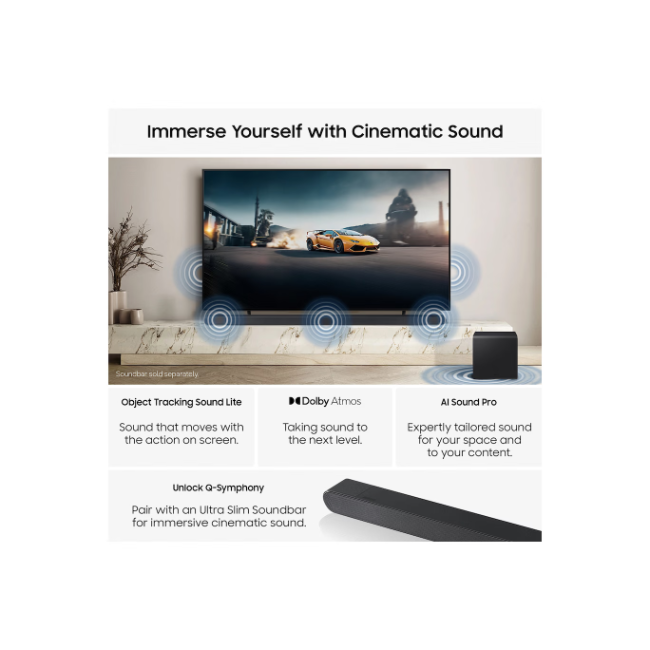Samsung 65" OLED S85H 4K Vision AI Smart TV - Black | QE65S85HAEXXU - Image 5