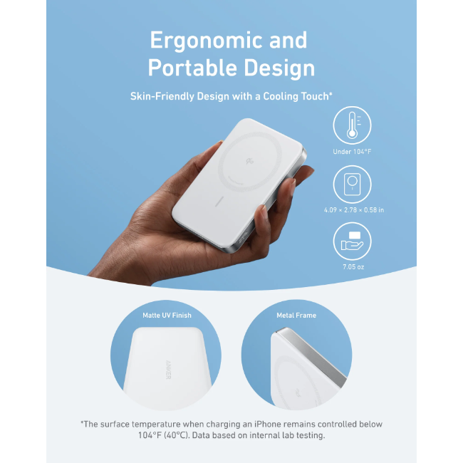Anker 10k Slim Magnetic Power Bank | A1664H21 - Image 3