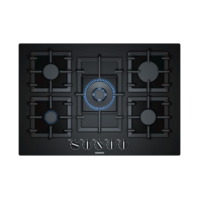 Siemens iQ500 75cm Gas Hob | Black | EP7A6QB90 Siemens iQ500 75cm Gas Hob | Black | EP7A6QB90
