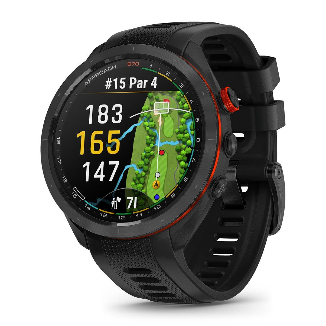 Garmin Approach S70 Smart Watch 47mm - Black/Red | 010-02746-12