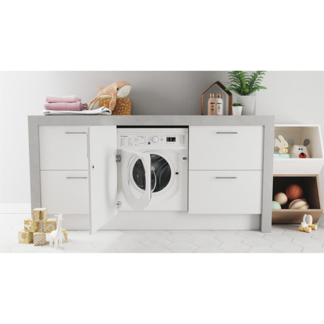 Indesit Push&Go Integrated Washer Dryer - White | BIWDIL861485UK - Image 14 Indesit Push&Go Integrated Washer Dryer - White | BIWDIL861485UK - Image 14