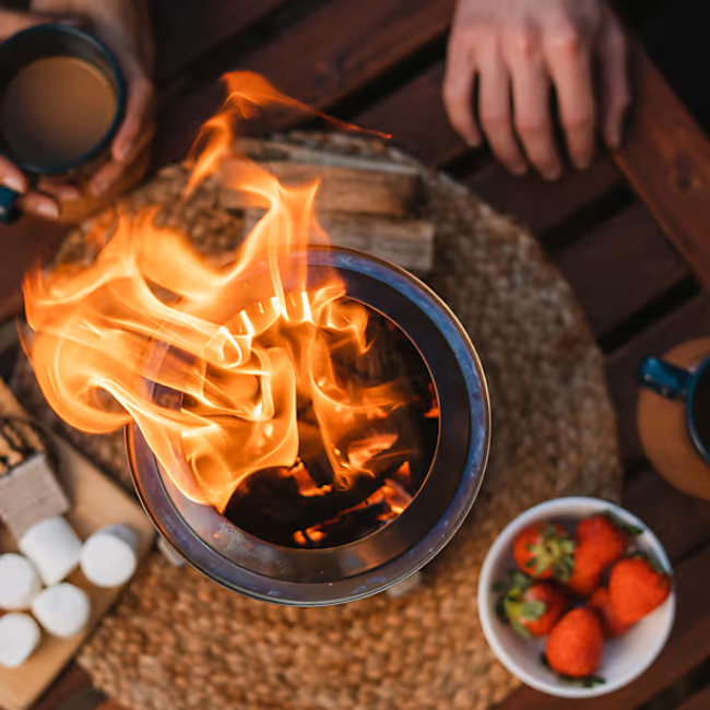 Solo Mesa Xl Table-top Smokeless Fire Pit - Ash Black | MESAXL-ASH - Image 8