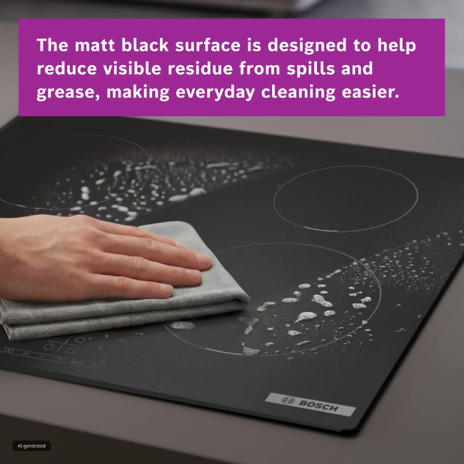 Bosch Series 4 Induction Hob 60cm - Matt Black | PIE61ABB5E - Image 9