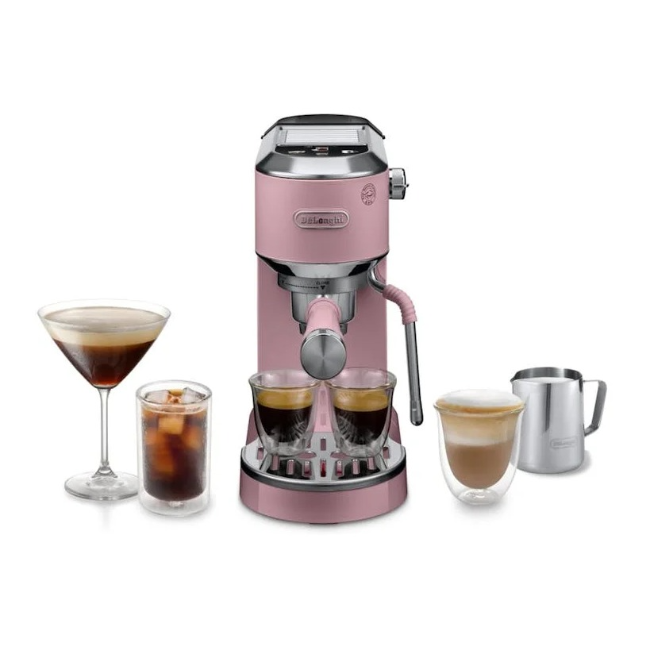 DeLonghi Dedica Duo Coffee Machine | Pink | EC890.PK