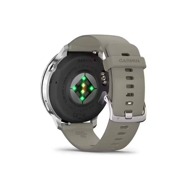 Garmin Venu 4 (45mm) - Silver with Silver Grey Silicone Band | 010-03014-01 - Image 6
