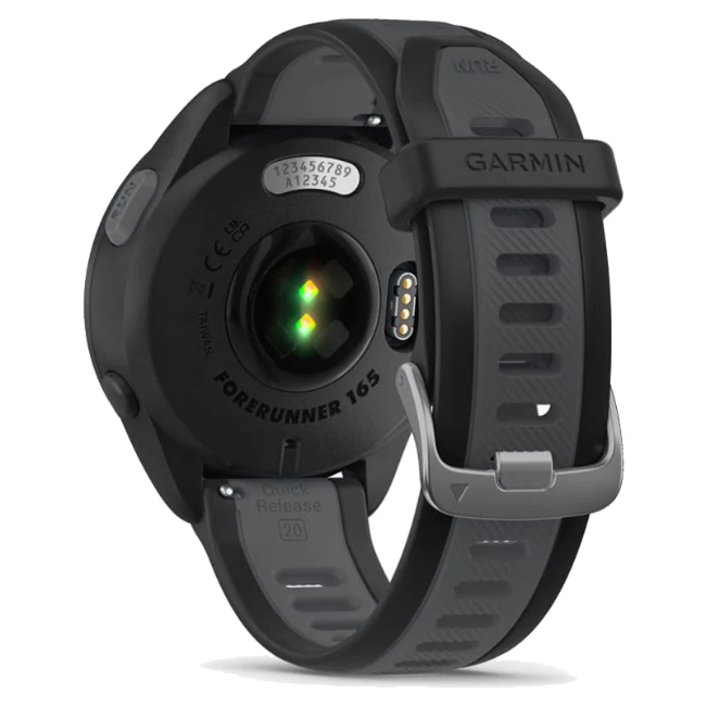 Garmin Forerunner 165 Music Smart Watch - Black and Slate Grey | 010-02863-30 - Image 8