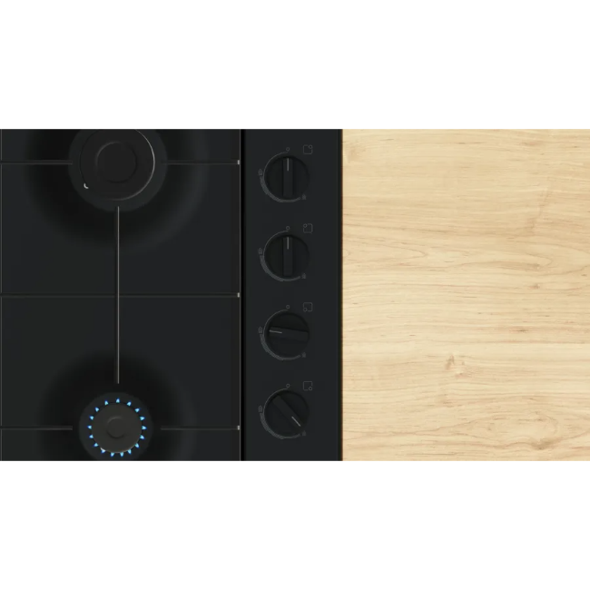 Bosch Series 2 60cm Gas Hob 4 Burner - Black | PBP6B6K60 - Image 3