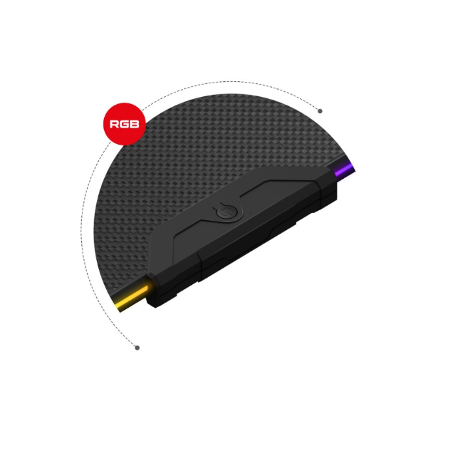 Huzaro LED Gaming Desk RGB - Black | HERO8.2-RGB - Image 13