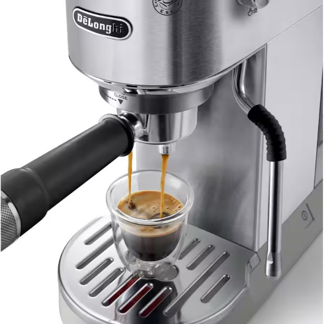 Delonghi Dedica Duo Espresso Coffee Machine with Cold Brew Option | Stainless Steel | EC890.M - Image 3