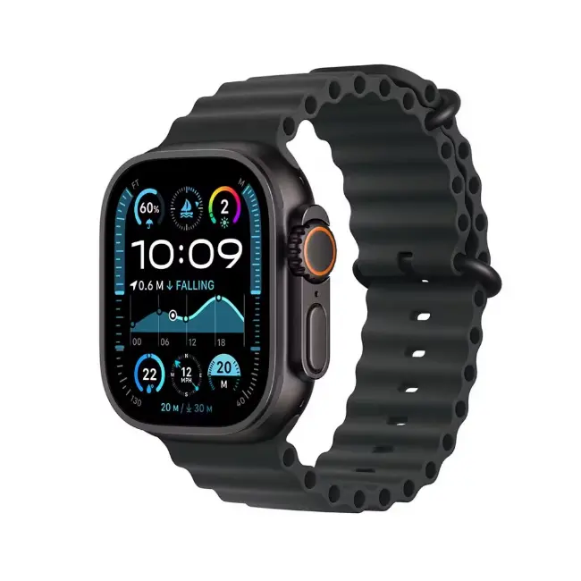 Apple Watch Ultra 2 | 49mm | Black Titanium Case with Black Ocean Band | MX4P3QA-A