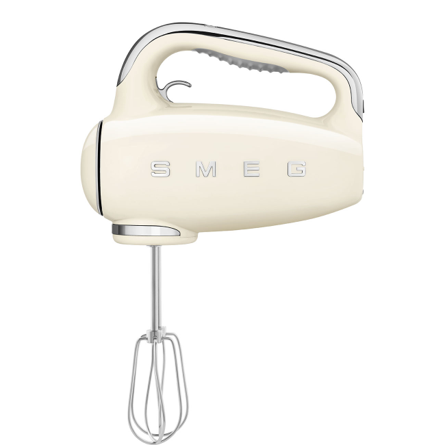 Smeg 50's Style Retro Hand Mixer - Cream | HMF01CRUK Smeg 50's Style Retro Hand Mixer - Cream | HMF01CRUK