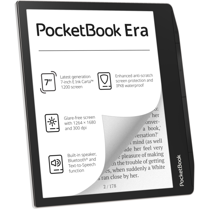Pocketbook Era E-Book Reader 16GB - Black | PB700-U-16-WW - Image 3 Pocketbook Era E-Book Reader 16GB - Black | PB700-U-16-WW - Image 3