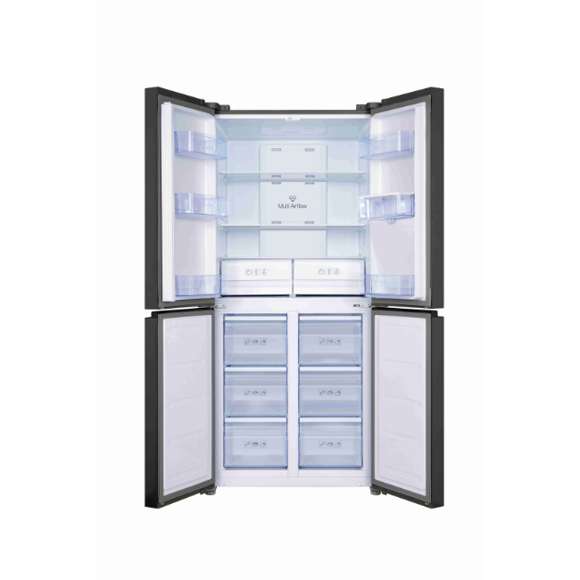 TCL 4 Door American Fridge Freezer - Grey | RP466CSF0UK - Image 2