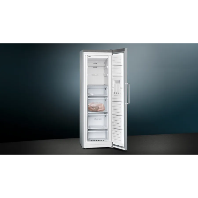 Siemens IQ300 Free-Standing Freezer - Brushed Steel | GS36NVIEPG - Image 3
