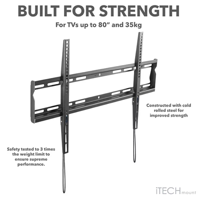 iTECH Fixed Wall Mount for TVs from 37 - 80" | PLB60 - Image 8