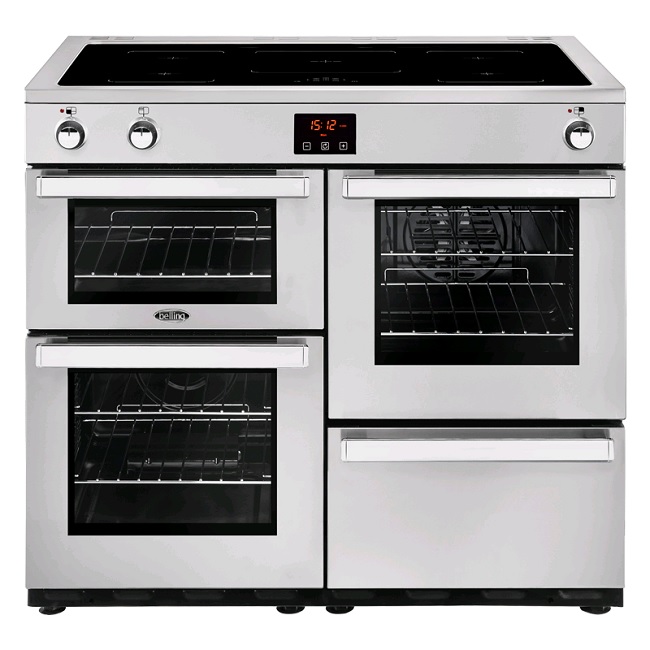 Belling Cookcentre 100cm Electric Induction Range Cooker 100EI - Stainless Steel Belling Cookcentre 100cm Electric Induction Range Cooker 100EI - Stainless Steel
