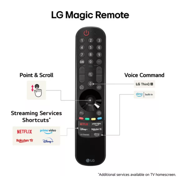 LG 55"QNED AI 4K Smart TV - Black | 55QNED80T6A.AEK - Image 6