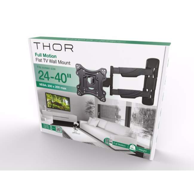 Thor Dual Arm Full-motion 24-43" TV Wall Mount  | 28087T - Image 3