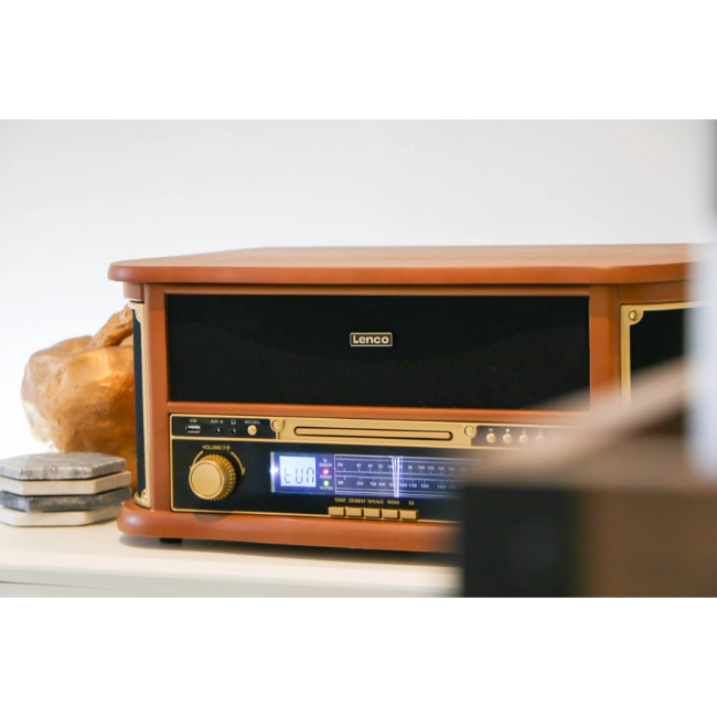 Classic Phono Retro Turntable - 8 In1 - Wood | TCD-2551WD - Image 16