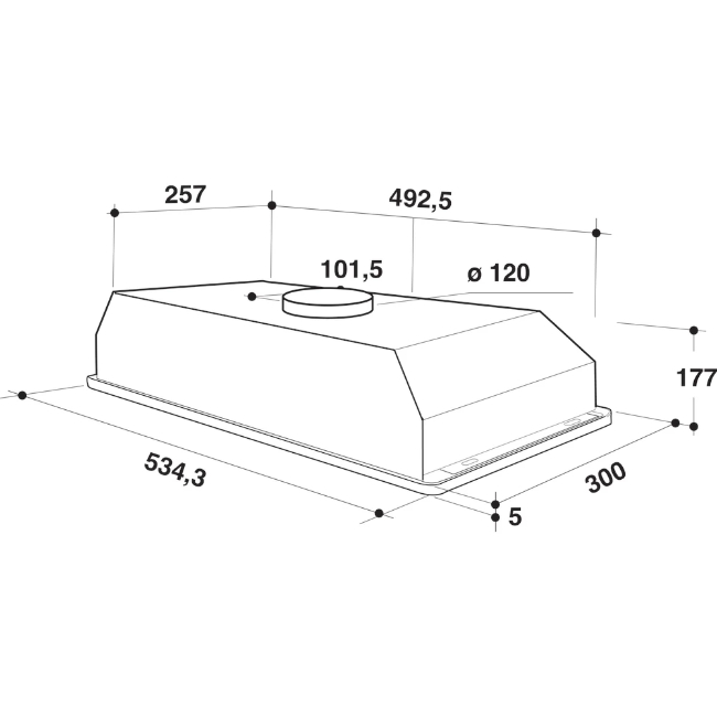 Hotpoint Integrated Cooker Hood - Inox | PCT 64 F L SS - Image 4