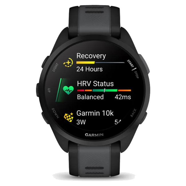 Garmin Forerunner 165 Music Smart Watch - Black and Slate Grey | 010-02863-30 - Image 3