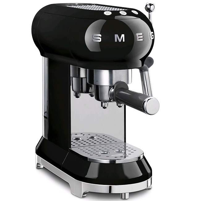 Smeg 50's Retro style Espresso Coffee Machine Black | ECF01BLUK - Image 2