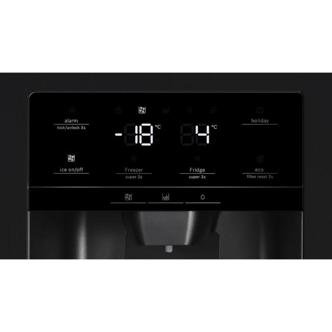 Bosch Series 6 American Side by Side Fridge Freezer - Black | KAD93ABEP - Image 8
