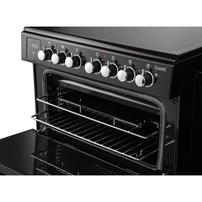 Rangemaster Classic 60 Ceramic Cooker - Cream/Chrome | CLA60ECCR-C - Image 4