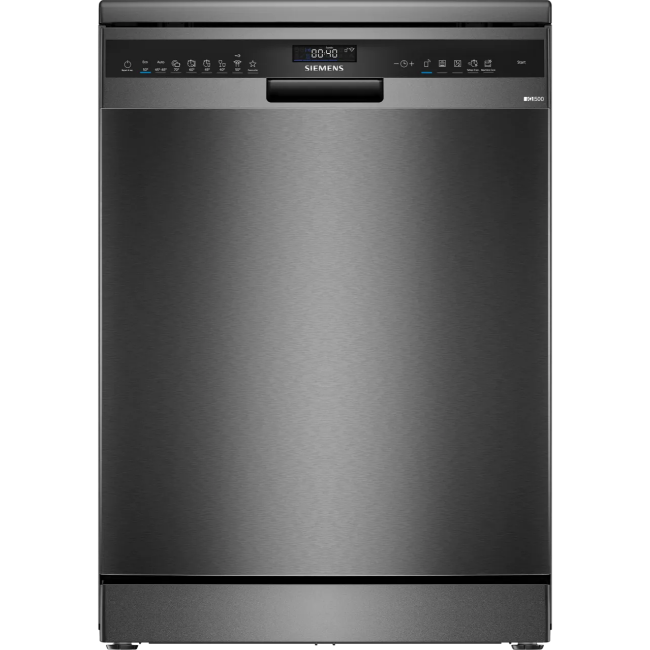 Siemens IQ500 Free-Standing Dishwasher - Black Steel | SN25EC13CE