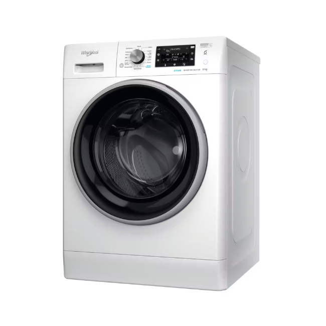 Whirlpool 6TH SENSE Washing Machine 9kg 1400sp - White |  FFD9489BSVUK - Image 3 Whirlpool 6TH SENSE Washing Machine 9kg 1400sp - White |  FFD9489BSVUK - Image 3