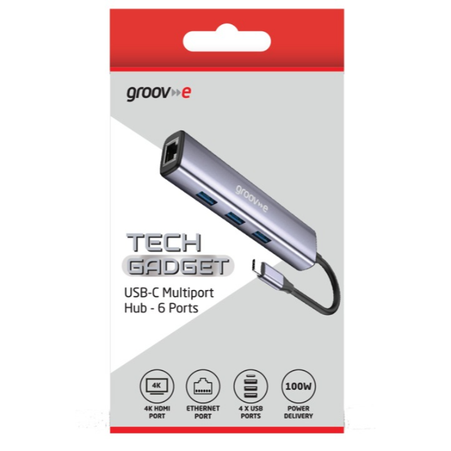 Groove Multiport Hub USB-C to 6 Ports | GVPC28SR - Image 2