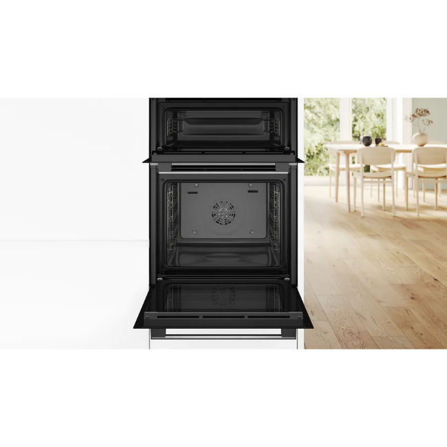 Bosch Series 4 Built-in Double Oven - Brushed Steel | MBA533BS3B - Image 4