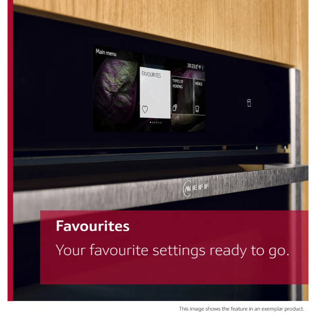 Neff N90 Built-In Oven with Steam Function and Slide'n'Hide -  Black/Graphite | B64VS71G0B - Image 6