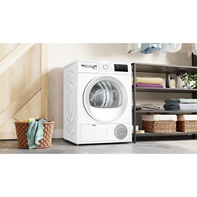 Bosch Series 4 Heat Pump Tumble Dryer 8 kg - White | WTH85225IE - Image 5