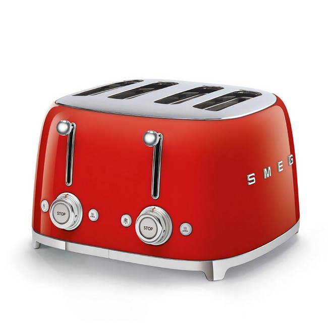 Smeg 4 Slice Retro Style Toaster Red TSF03RDUK Smeg 4 Slice Retro Style Toaster Red TSF03RDUK