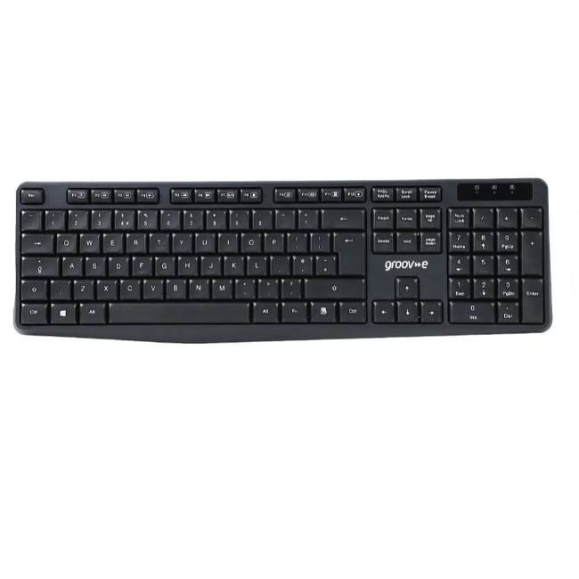 Groove Wireless Full Size Keyboard | Black | GVPC17BK Groove Wireless Full Size Keyboard | Black | GVPC17BK