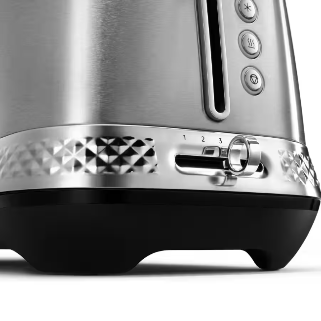 DeLonghi Diadema 2 Slice Toaster | Long Slots | Stainless Steel | CTV3003.M - Image 5