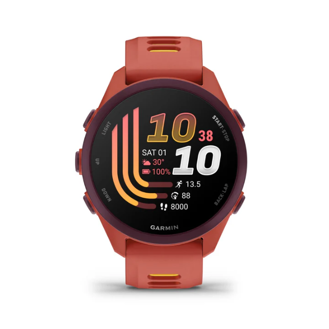 Garmin Forerunner 170 Music - Red Pink with Red Pink/Mango Band | 010-03920-13 - Image 8