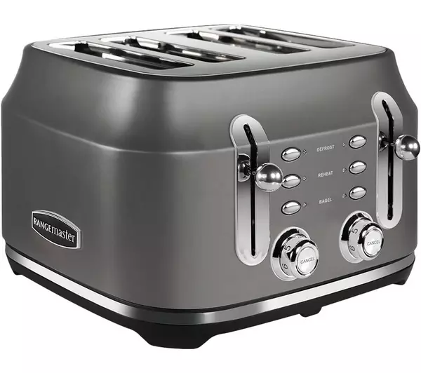 Rangemaster Classic 4 Slice Toaster - Grey | RMCL4S201GY - Image 2