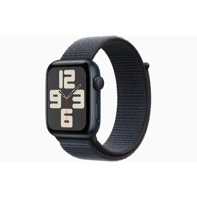 Apple Watch SE (2024) GPS | 44mm | Midnight Aluminium Case with Ink Sport Loop | MXEP3QA-A