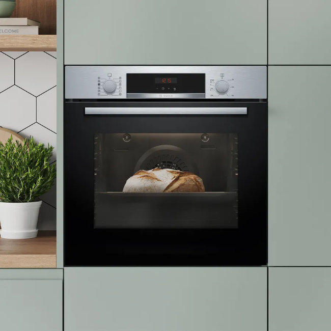 Bosch Series 4 Built-in Oven With Added Steam Function - Brushed Steel | HQA574BS3B - Image 7
