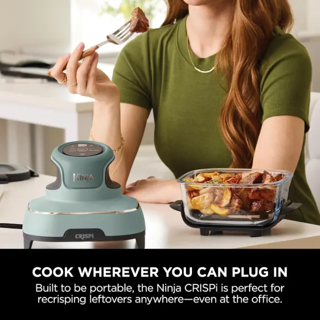 Ninja CRISPi 4-in-1 Portable Glass Air Fryer | Sage | FN101UKSG - Image 13