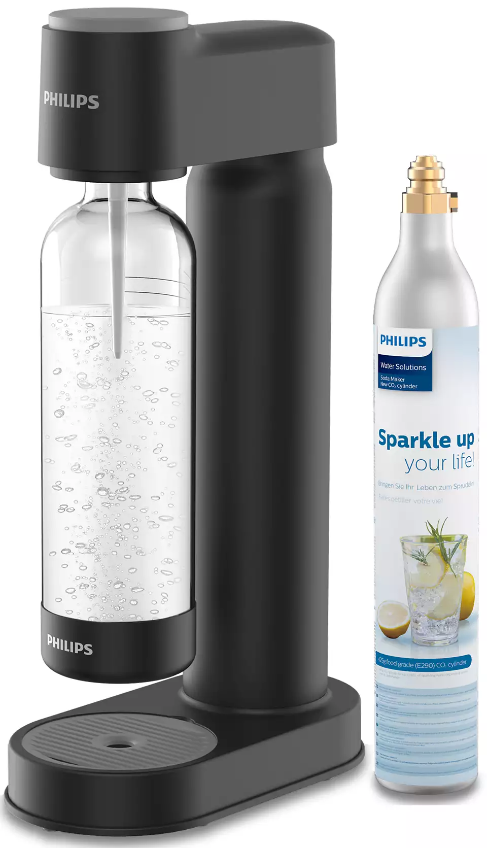 Philips GoZero Soda Maker - Black | ADD4901BK - Image 1 Philips GoZero Soda Maker - Black | ADD4901BK - Image 1