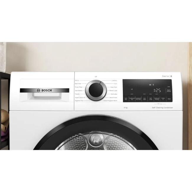 Bosch Series 6 Heat Pump Tumble Dryer - White | WQG24500GB - Image 6 Bosch Series 6 Heat Pump Tumble Dryer - White | WQG24500GB - Image 6