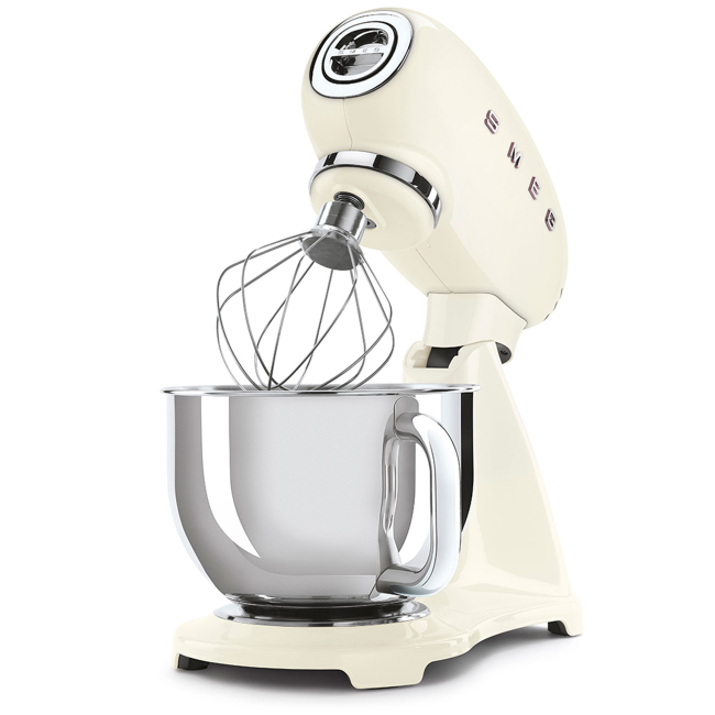 Smeg Retro 50's Style Stand Mixer - Cream | SMF03CRUK - Image 3 Smeg Retro 50's Style Stand Mixer - Cream | SMF03CRUK - Image 3