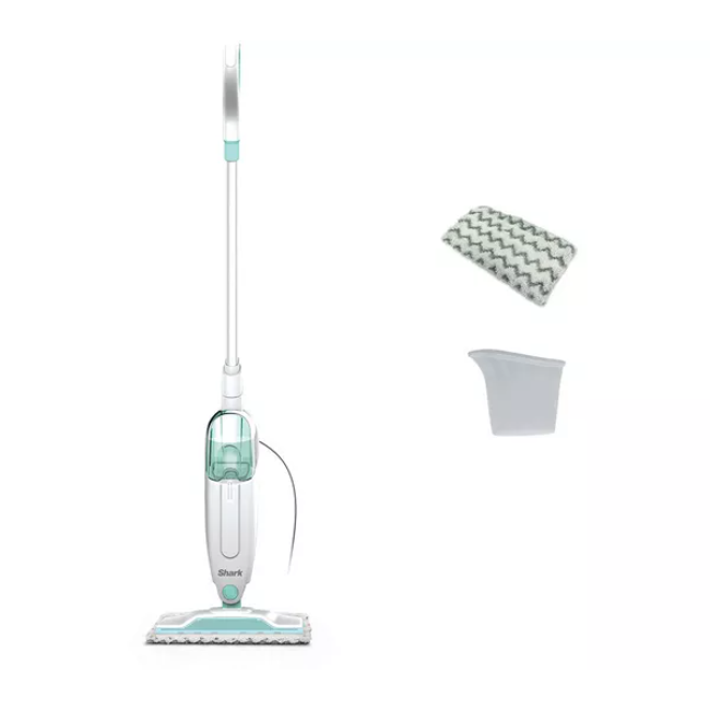 Shark Classic Steam Mop | White & Mint Green | S1000UK Shark Classic Steam Mop | White & Mint Green | S1000UK