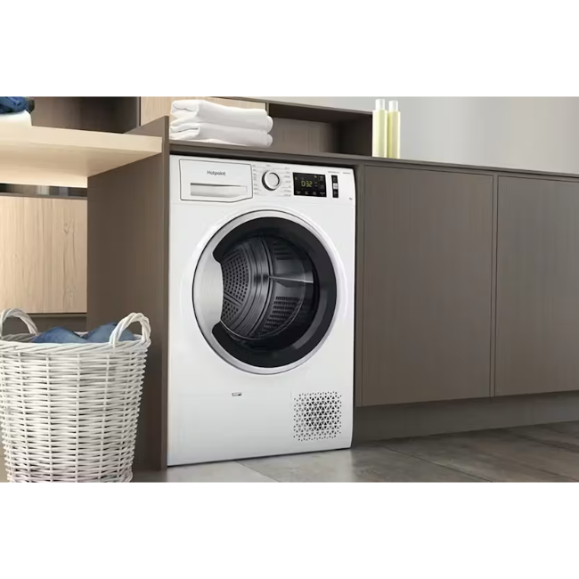 Hotpoint 9kg Heatpump Dryer - White | NTSM1192SKUK - Image 9