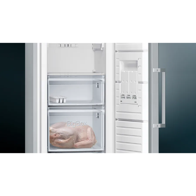 Siemens IQ300 Free-Standing Freezer - Brushed Steel | GS36NVIEPG - Image 4